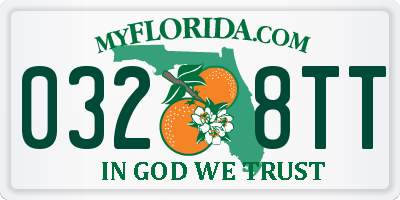 FL license plate 0328TT