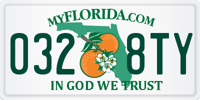 FL license plate 0328TY
