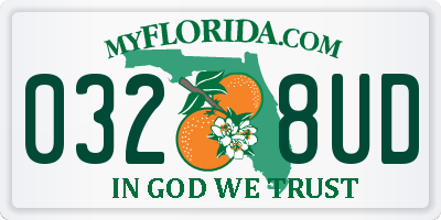 FL license plate 0328UD