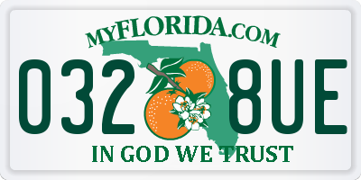 FL license plate 0328UE