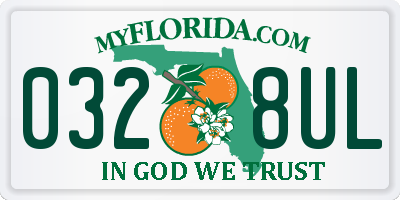 FL license plate 0328UL