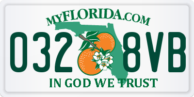FL license plate 0328VB