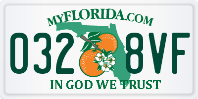 FL license plate 0328VF