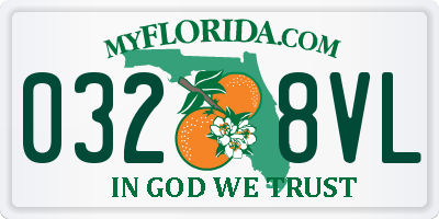 FL license plate 0328VL