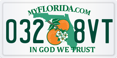 FL license plate 0328VT