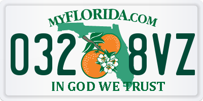 FL license plate 0328VZ