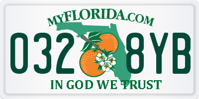 FL license plate 0328YB