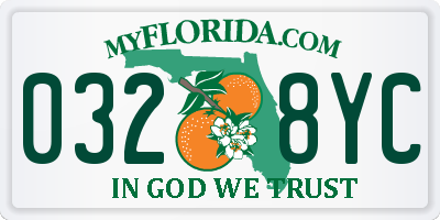 FL license plate 0328YC