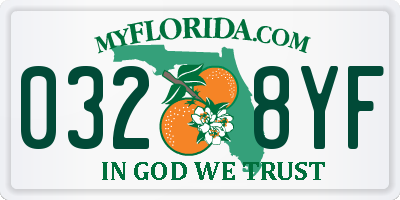FL license plate 0328YF