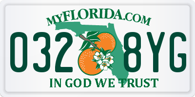 FL license plate 0328YG