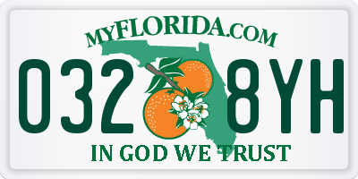 FL license plate 0328YH