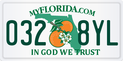 FL license plate 0328YL