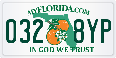 FL license plate 0328YP