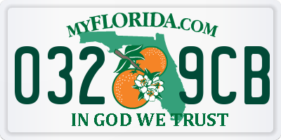 FL license plate 0329CB