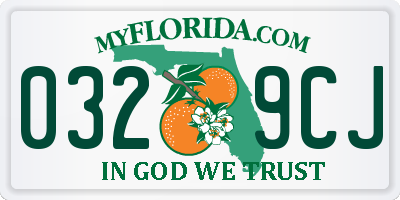 FL license plate 0329CJ