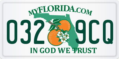 FL license plate 0329CQ