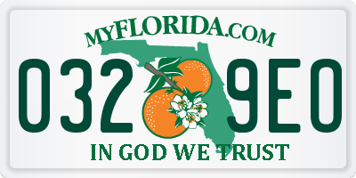 FL license plate 0329EO