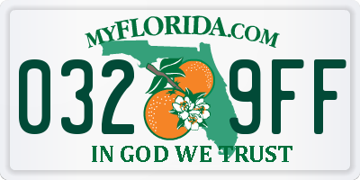 FL license plate 0329FF