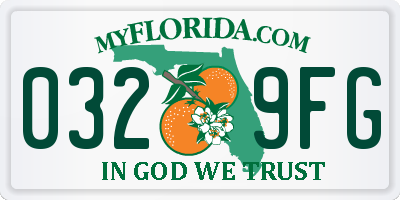 FL license plate 0329FG