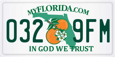 FL license plate 0329FM