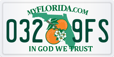 FL license plate 0329FS