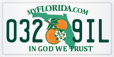 FL license plate 0329IL