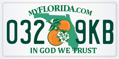 FL license plate 0329KB
