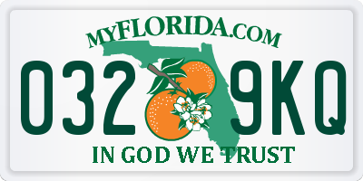 FL license plate 0329KQ