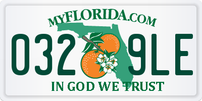 FL license plate 0329LE