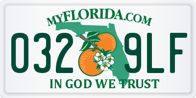 FL license plate 0329LF