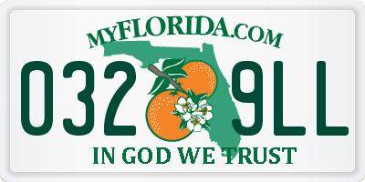 FL license plate 0329LL