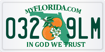 FL license plate 0329LM