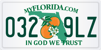 FL license plate 0329LZ