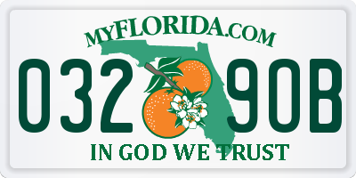 FL license plate 0329OB