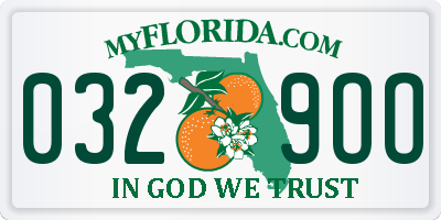 FL license plate 0329OO