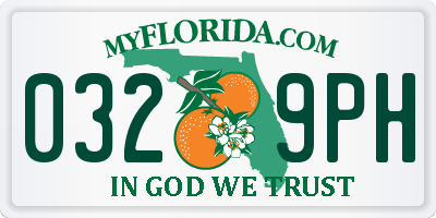 FL license plate 0329PH
