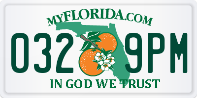 FL license plate 0329PM