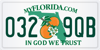 FL license plate 0329QB