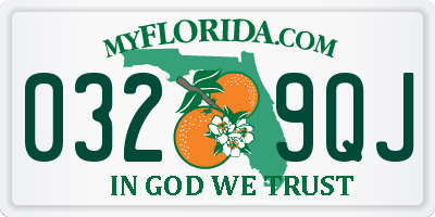 FL license plate 0329QJ
