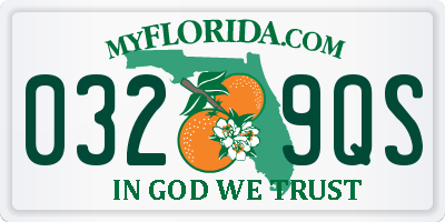 FL license plate 0329QS