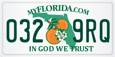 FL license plate 0329RQ