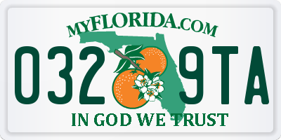 FL license plate 0329TA