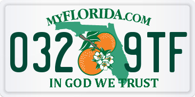 FL license plate 0329TF