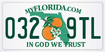 FL license plate 0329TL