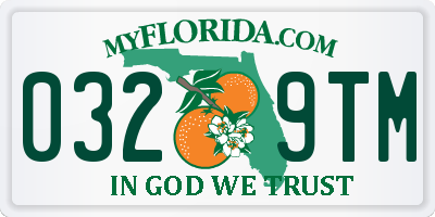 FL license plate 0329TM
