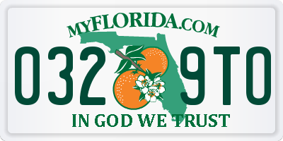 FL license plate 0329TO