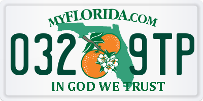FL license plate 0329TP