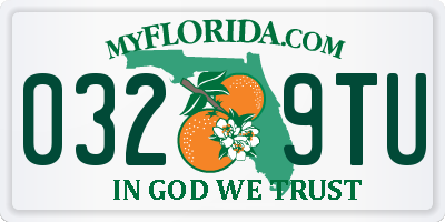FL license plate 0329TU