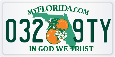FL license plate 0329TY