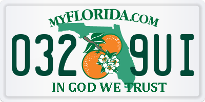 FL license plate 0329UI